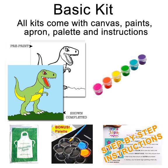 Dinosaur Children's Washable Paint Set