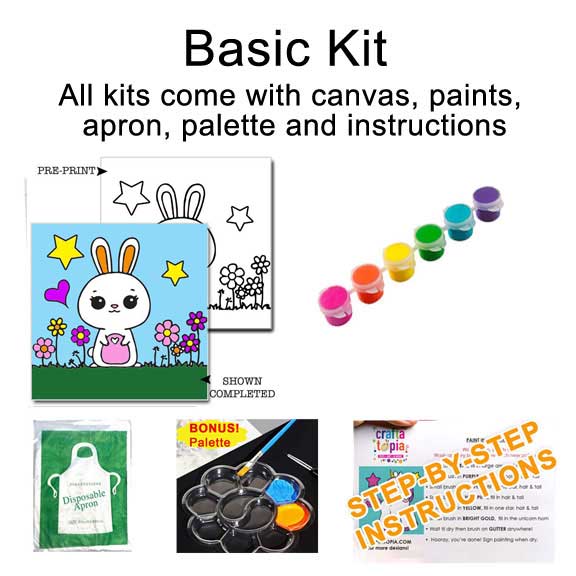 kids easter bunny painting kit