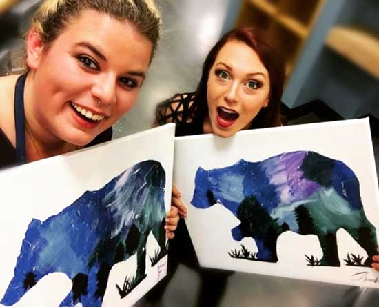 pre-sketched canvas painting kits