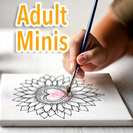 Adult Acrylic 10x10 Mini Painting Kits