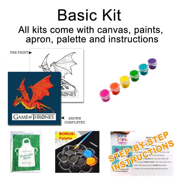 Gothic Dragon Kids Acrylic Paint Set