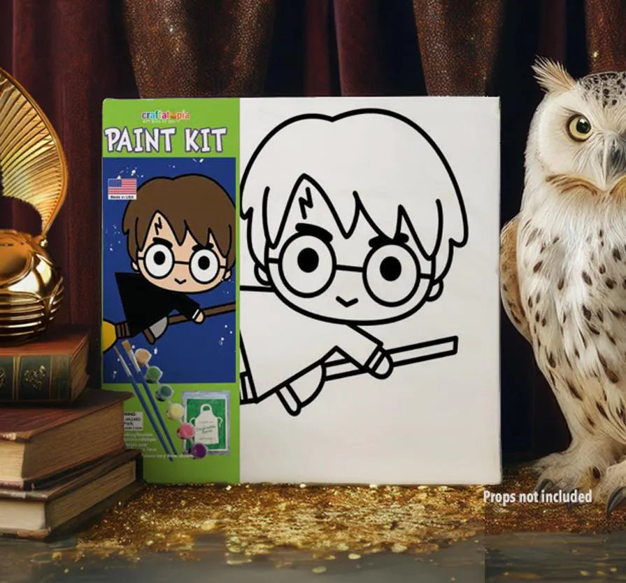 kids harry potter pre-printed canvas                                                         painting kit