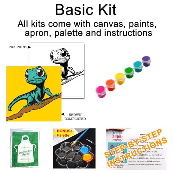 Lizard Kids Acrylic Paint Set