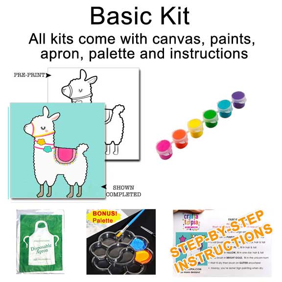 Llama Kids Acrylic Paint Set