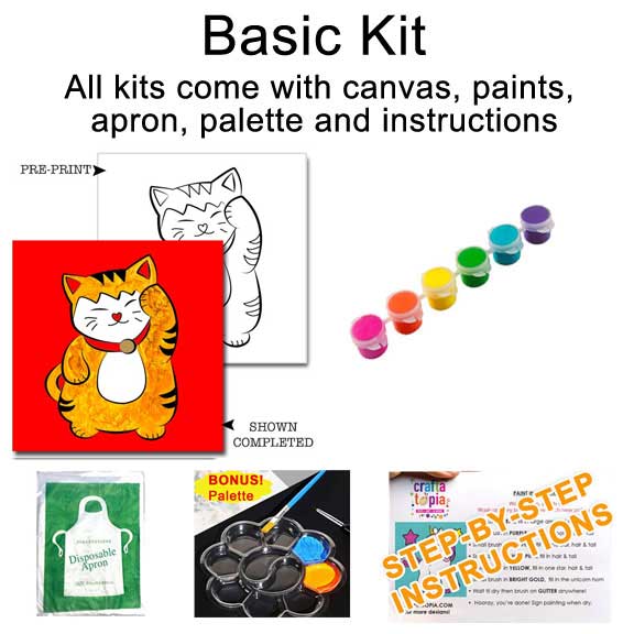 Lucky Kitty Kids Acrylic Paint Set