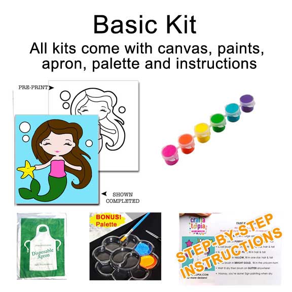 Mermaid Kids Acrylic Paint Set
