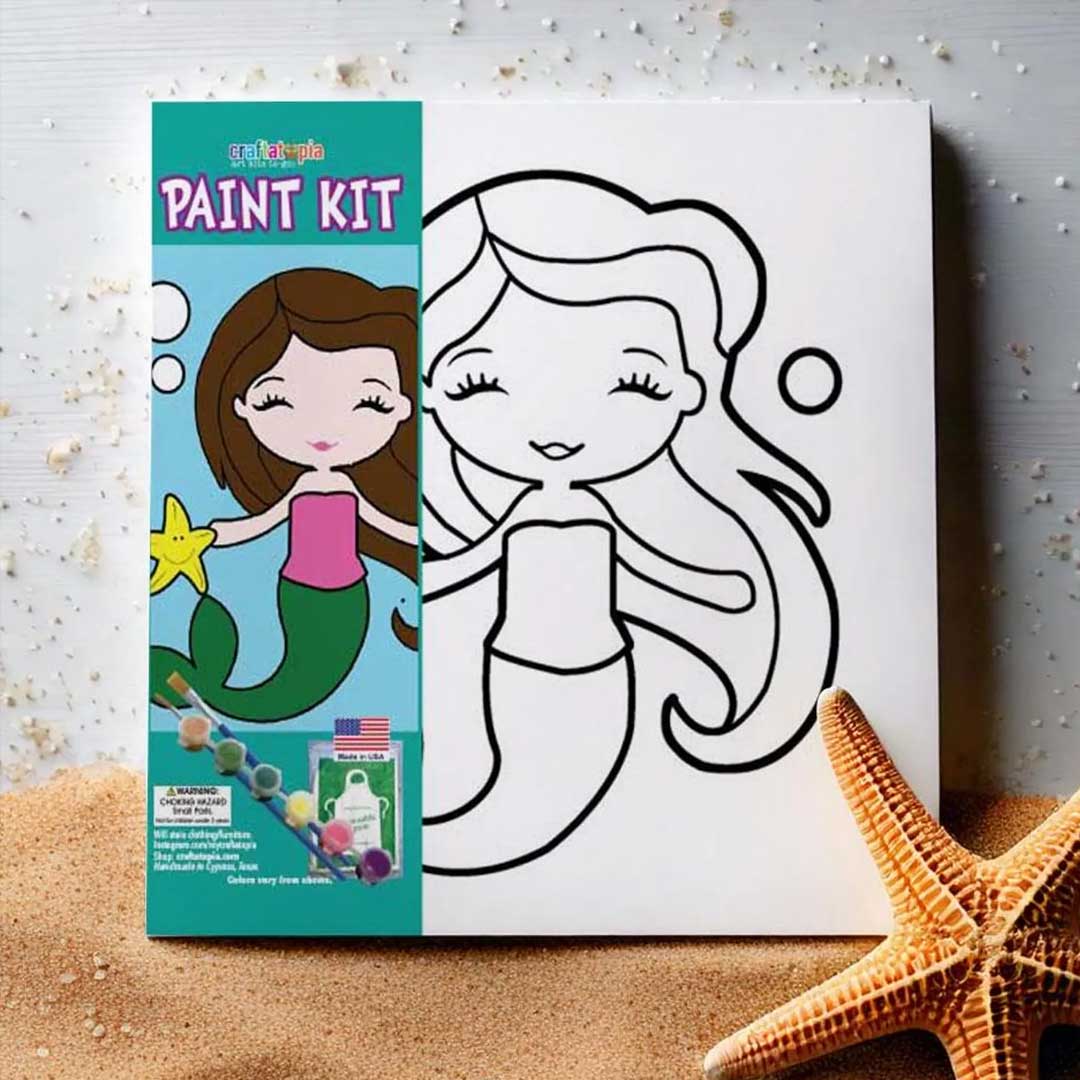 Children's Mermaid Acrylic Painting Set