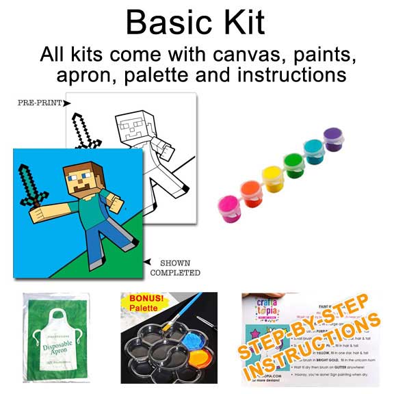Minecraft Kids Acrylic Paint Set