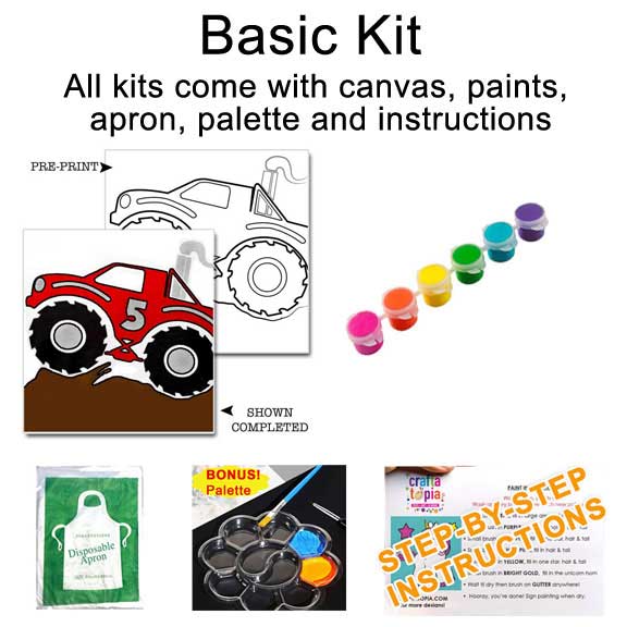 Monster Truck Children's Washable Paint Set