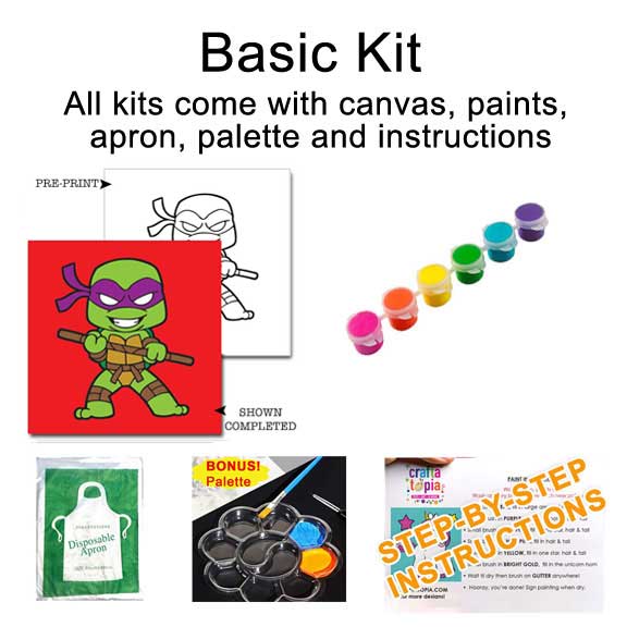 Ninja Turtle Kid's Acrylic Paint Kit