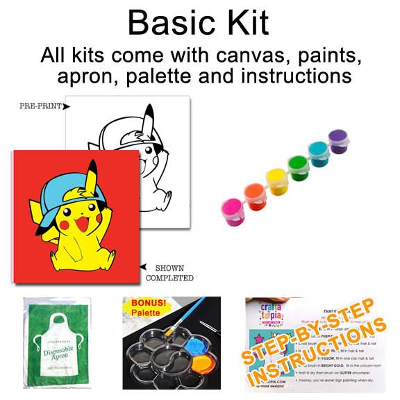 Pikachu Kids Acrylic Paint Set