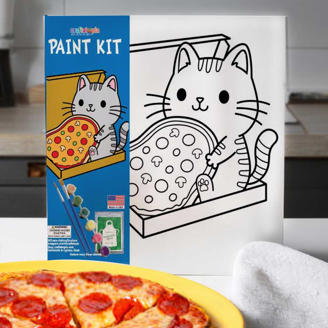 Pizza Kitty Kids Acrylic Paint Set