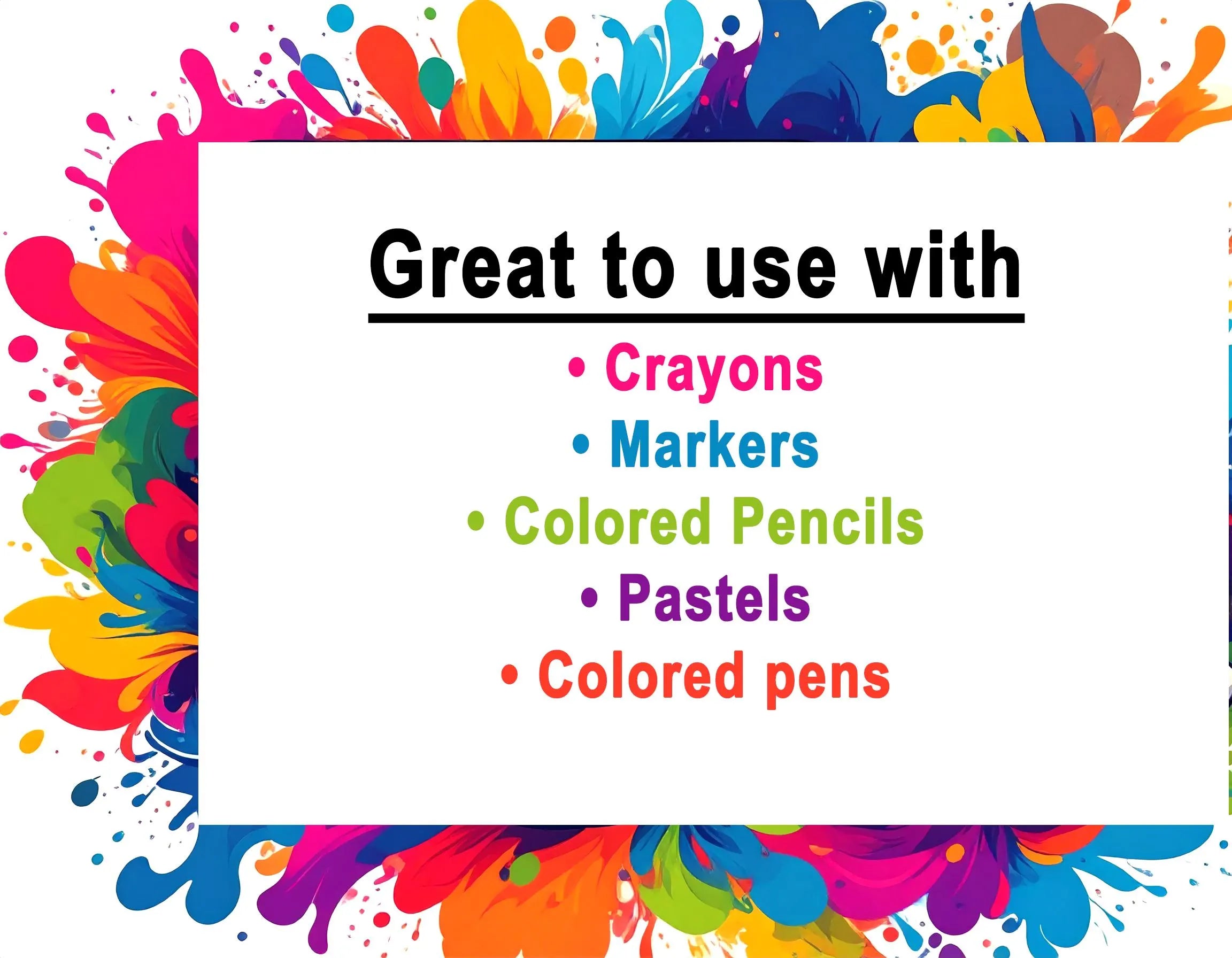 Kids Dinosaur Coloring Poster