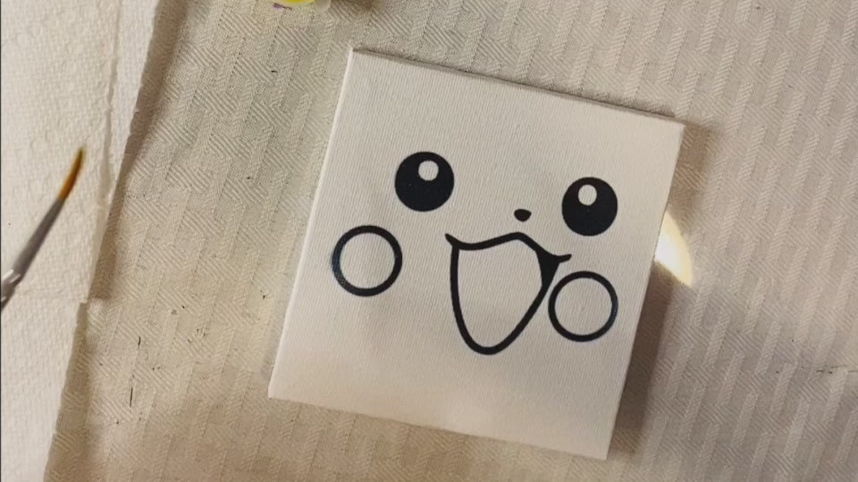 Painting Instructions for a 3D Craft Foam Pikachu Painting Kit