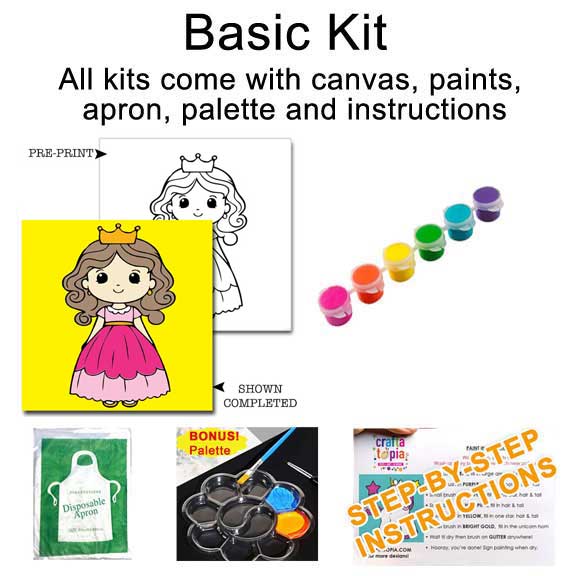 Princess Children's Washable Paint Set