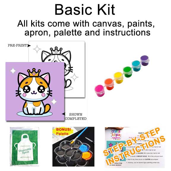 Kitty Princess Kid's Acrylic Paint Kit