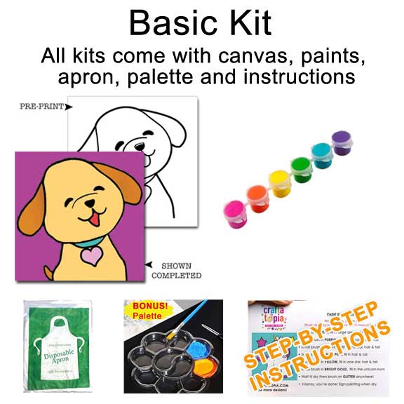 Puppy Luv Children's Washable Paint Set