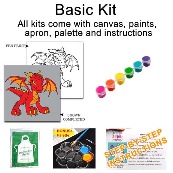 Red Dragon Kids Acrylic Paint Set