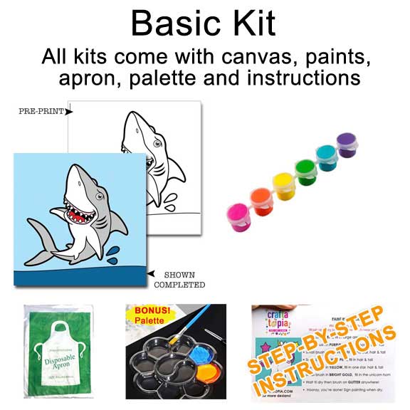 Sharky Children's Acrylic Paint Set