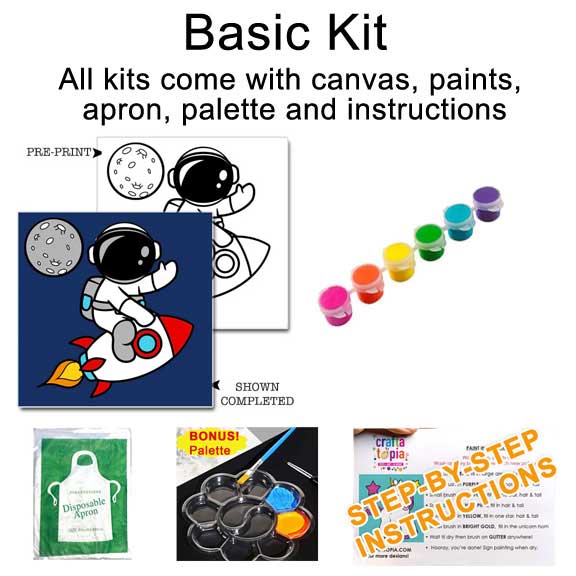 Astronaut Kid's Acrylic Paint Set