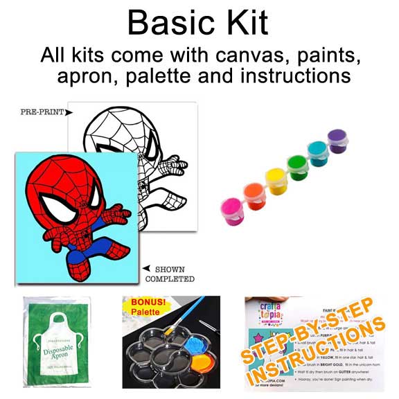 Spiderman Kids Washable Painting Kit