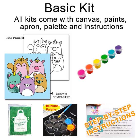 Squishmallows Kid's Acrylic Paint Set
